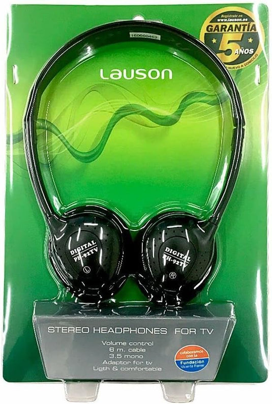 Auriculares Lauson - Diadema Abierta, Negro