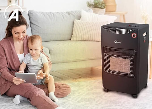 Estufa de Gas con Bombona GPL de Infrarrojos 3 Potencias