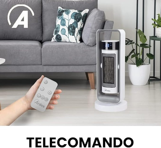 Termoventilador Cerámico de Torre con Oscilación Automática
