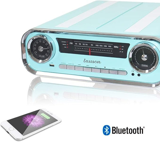 Tocadiscos Vintage Muscle Car con Bluetooth y Altavoces integrados