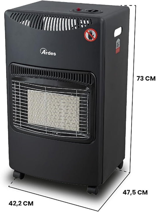 Estufa de Gas con Bombona GPL de Infrarrojos 3 Potencias