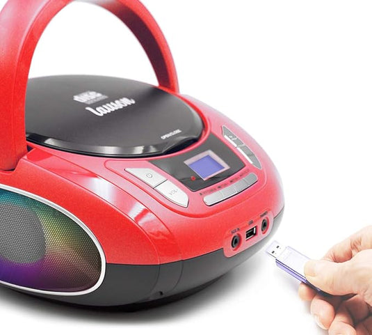 Reproductor de CD Y Radio Portátil con Bluetooth