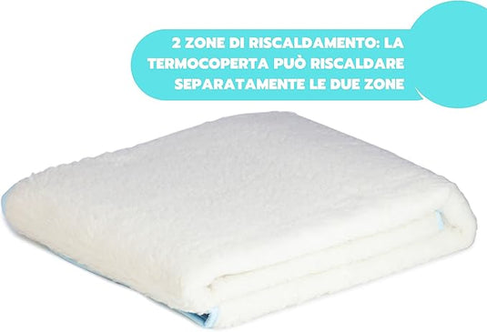 Calientacamas individual eléctrico 60W con calentador de pies integrado