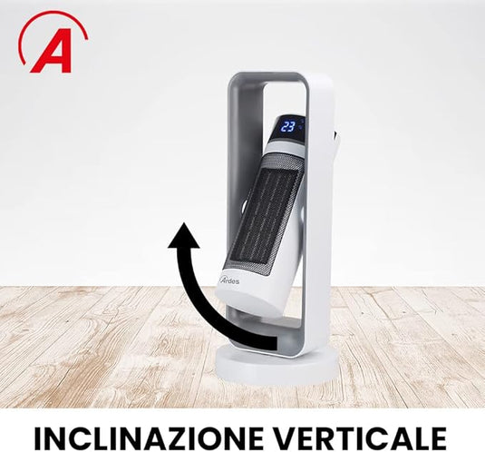 Termoventilador Cerámico de Torre con Oscilación Automática