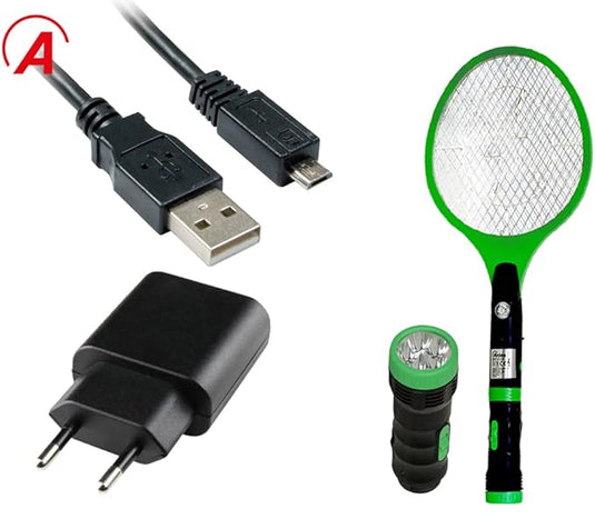 Raqueta Antimosquito Con Linterna