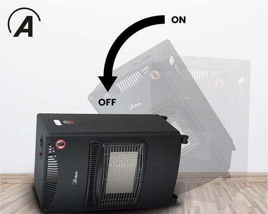 Estufa de Gas con Bombona GPL de Infrarrojos 3 Potencias