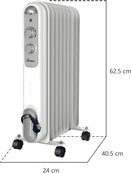 Radiador de Aceite 9 Elementos Térmicos - 3 Potencias 2000W