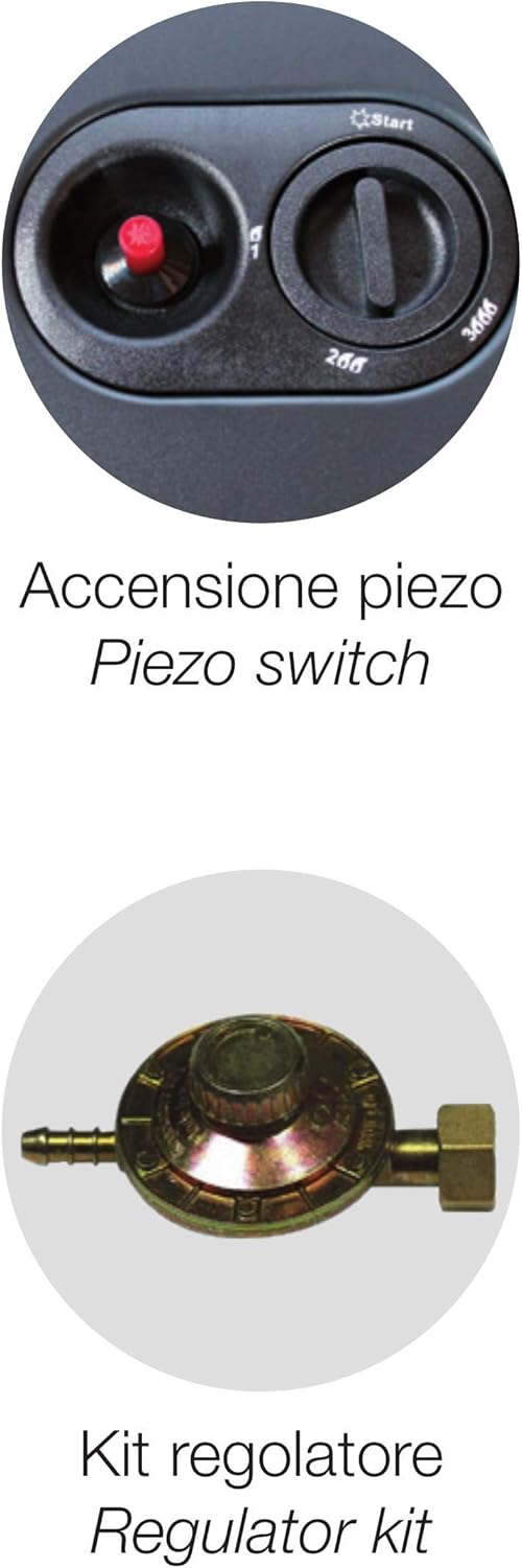 Estufa de Gas con Bombona GPL de Infrarrojos 3 Potencias
