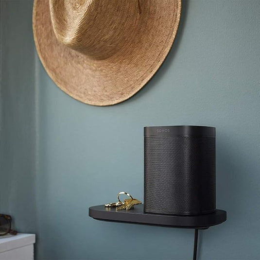 Estante Negro de Pared para Altavoces Sonos One y Play:1