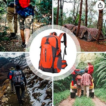 Yeelight Mochila de Senderismo 30L Ligera e Impermeable con Cubierta de Lluvia