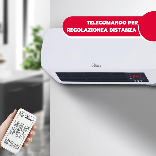 Termoventilador de Pared – Cerámico, Programable y Resistente al Agua