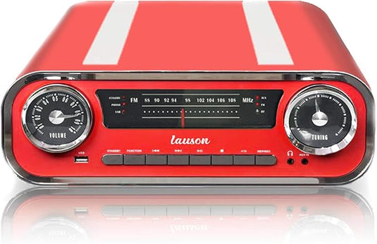 Tocadiscos Vintage Muscle Car con Bluetooth y Altavoces integrados