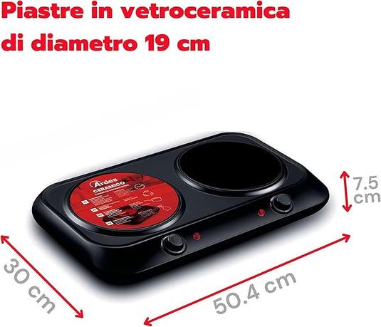 Doble Placa de Inducción de cocina | 1200W x2