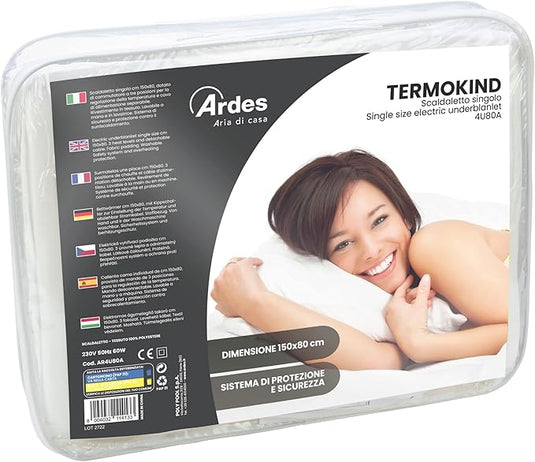 Manta Eléctrica Individual 100% Poliéster - 60W 150 X 80Cm