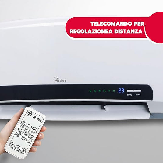 Termoventilador De Pared De Ceramica Blanco 60M3. 2000W