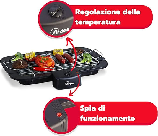 Barbacoa Eléctrica Portátil sin humo 2200 W