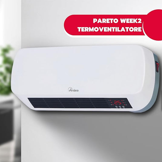 Termoventilador de Pared – Cerámico, Programable y Resistente al Agua