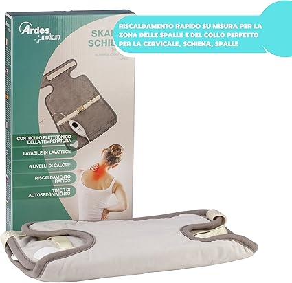 Almohadilla Térmica Eléctrica Calentadora Cervical 6 Niveles de Calor