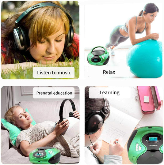 Radio FM y Reproductor de CD Portátil con USB | Radio FM | Mp3