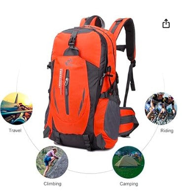 Yeelight Mochila de Senderismo 30L Ligera e Impermeable con Cubierta de Lluvia