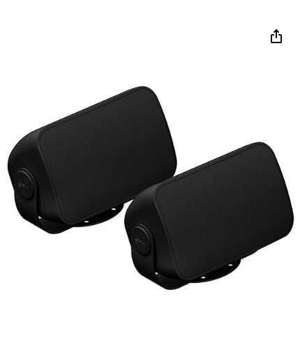 Rejilla de Altavoz Exterior Sonos Soporte Sonance - Pack 2 Piezas, Negro
