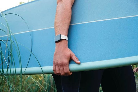 Fitbit Versa – Correa Clásica de Silicona Unisex (Blanco, Talla L)