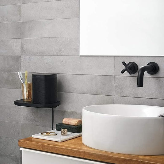 Estante Negro de Pared para Altavoces Sonos One y Play:1