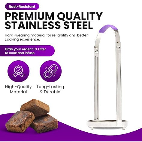 Ardent FX – Elevador Individual de Acero Inoxidable para Descarboxilación e Infusión