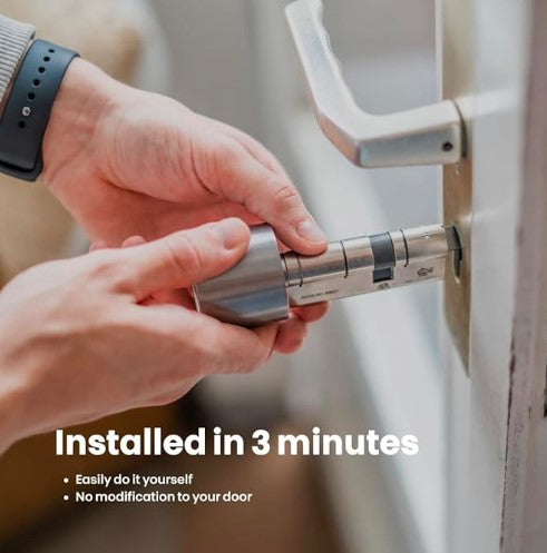 Cerradura de Cilindro Inteligente SX-35 Bold – Plateada