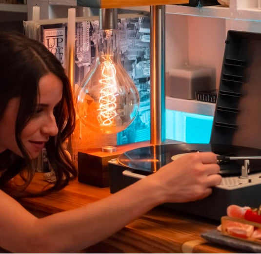 RE-SPIN Tocadiscos de Vinilo Eco, Diseño Granito