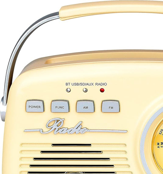 Radio Vintage Con Bluetooth Recargable | FM | USB SD