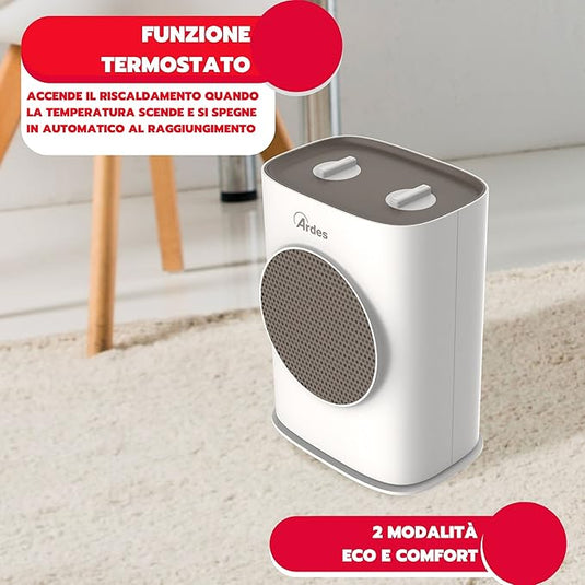Termoventilador Cerámico Oscilante 1500W
