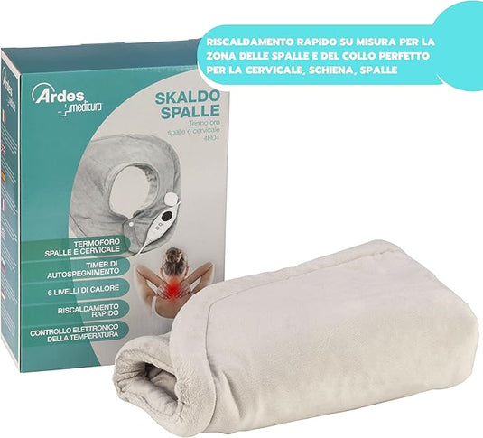 Almohadilla Térmica Eléctrica Cervical 6 Niveles - 100W 47 X 53 Cm