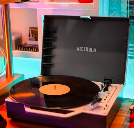 RE-SPIN Tocadiscos de Vinilo Eco, Diseño Granito