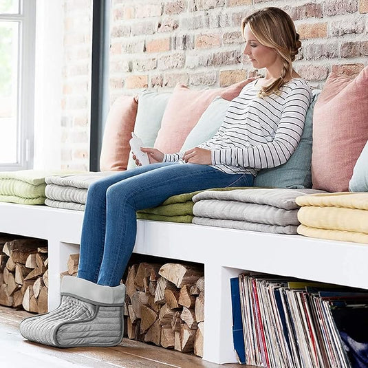 Calientapiés Eléctrico Pies, Calor 6 niveles - 100W 27 X 31 X 25 Cm