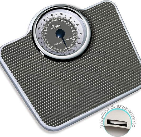 Báscula Mecánica Sin Pilas Vintage con Alfombrilla Antideslizante