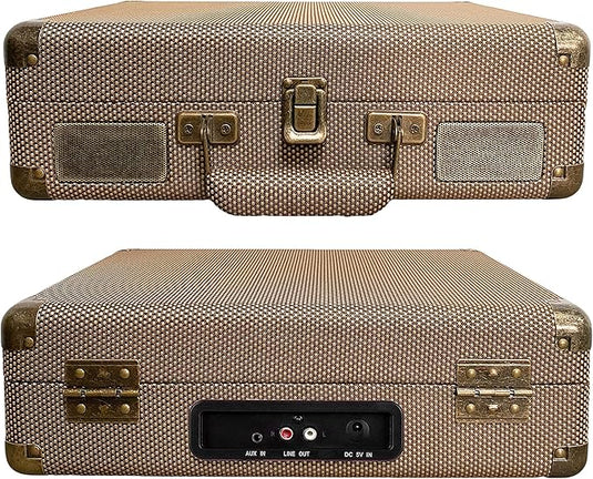 Tocadiscos de Vinilo Vintage Bluetooth de 3 velocidades