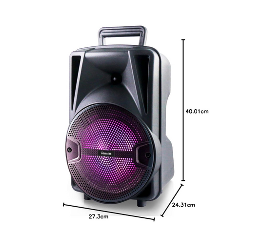 Altavoz Portátil Bluetooth | Luces | USB | Karaoke | Batería 12h | Radio