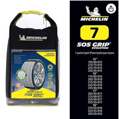 MICHELIN 008417 SOS GRIP – Fundas de nieve textiles (EVO 7)