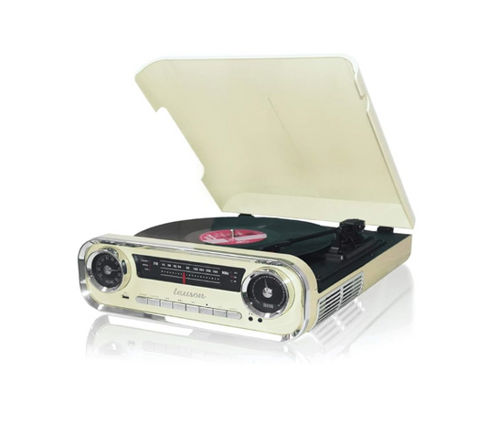 Tocadiscos Vintage Muscle Car con Bluetooth y Altavoces integrados