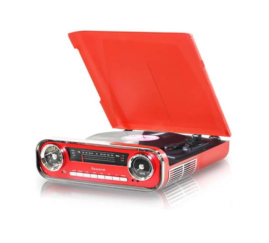 Tocadiscos Vintage Muscle Car con Bluetooth y Altavoces integrados