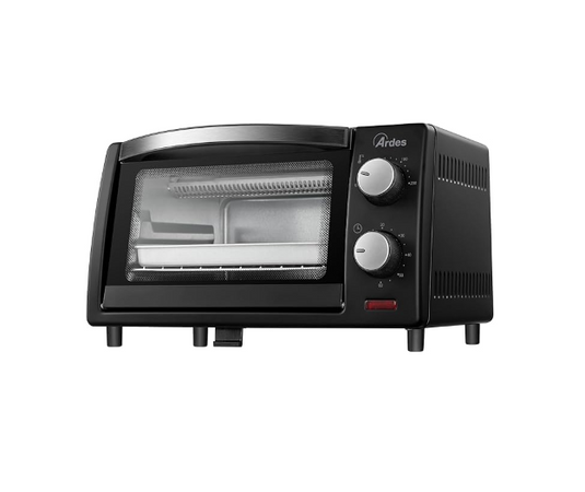 Horno Eléctrico Capacidad 10 Litros con Luz Interna Termostato y Temporizador