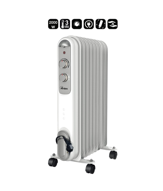 Radiador de Aceite 9 Elementos Térmicos - 3 Potencias 2000W