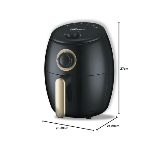 Freidora de Aire de 2 Litros con Temporizador 30' y hasta 200°c