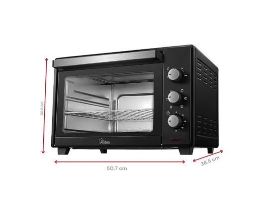 Horno Eléctrico Ventilado 30 Litros con 6 Funciones de cocción