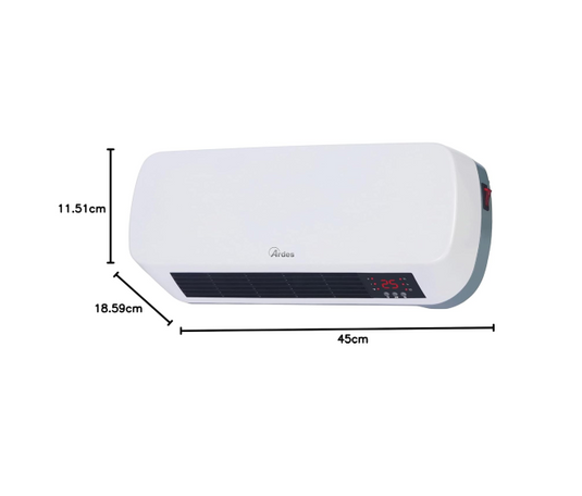 Termoventilador de Pared – Cerámico, Programable y Resistente al Agua