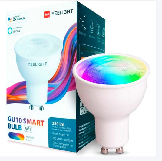 Yeelight GU10 Smart LED Bulb – Bombilla LED Inteligente Multicolor Wi-Fi