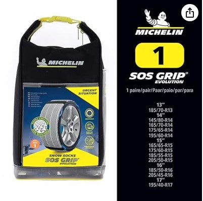 MICHELIN 008411 SOS GRIP – Fundas de nieve textiles (EVO 1)