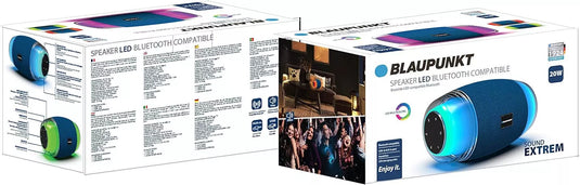 Altavoz Blaupunkt Bluetooth Luces LED y 20W