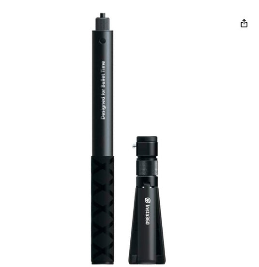 Insta360 Bullet Time Bundle – Kit Selfie Stick Invisible y Manija Ergonómica con Trípode Integrado, Extensible 120 cm, Compatible con ONE/ONE X/EVO